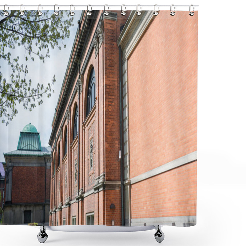 Personality  Urban Scene With Historical Architecture Of Copenhagen City, Denmark Shower Curtains