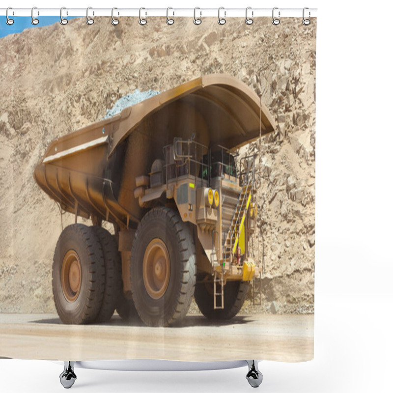 Personality  Huge Dump Truck In A Copper Mine In Latin America. Shower Curtains