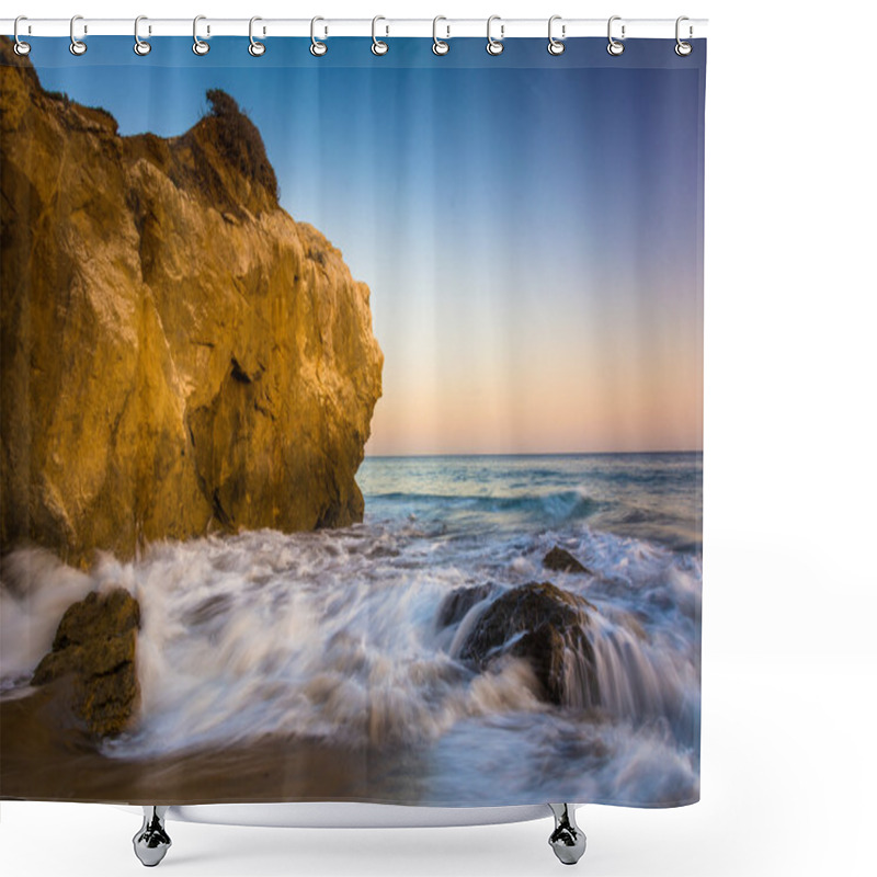 Personality  Rocks And Waves In The Pacific Ocean, At El Matador State Beach, Shower Curtains