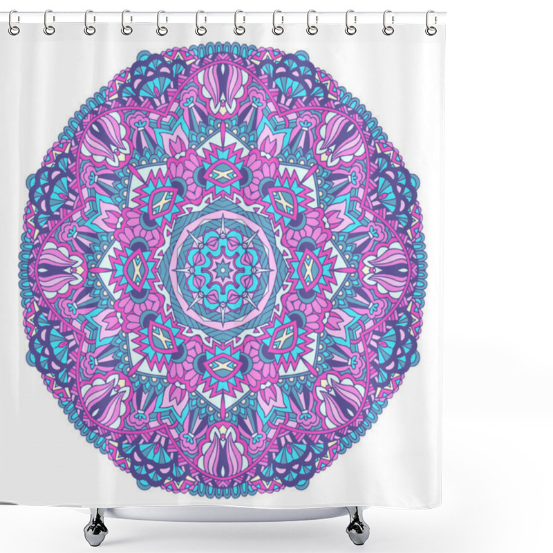 Personality  Indian Floral Paisley Ornament. Ethnic Mandala Towel, Yoga Mat Print. Shower Curtains