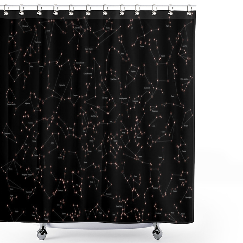 Personality  Constellation Shower Curtains