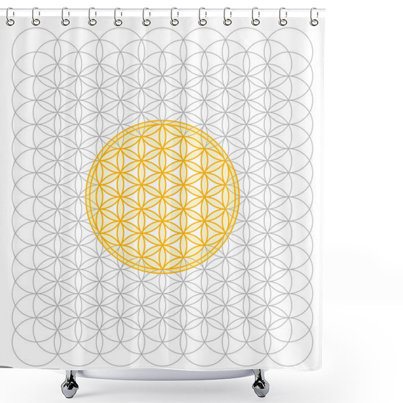 Personality  Development Of The Flower Of Life Shower Curtains