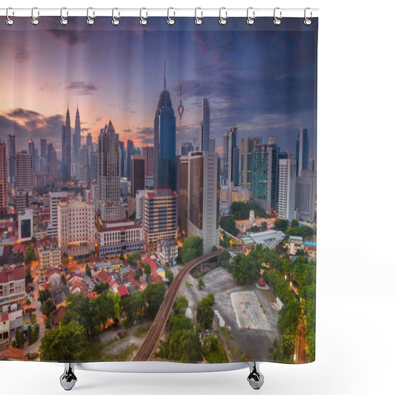 Personality  City Of Kuala Lumpur. Shower Curtains