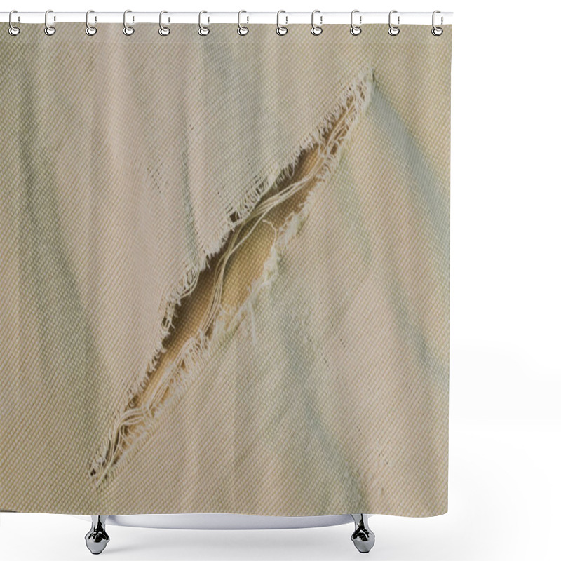 Personality  Old Ripped Man's Pant Torns Texture Background Shower Curtains