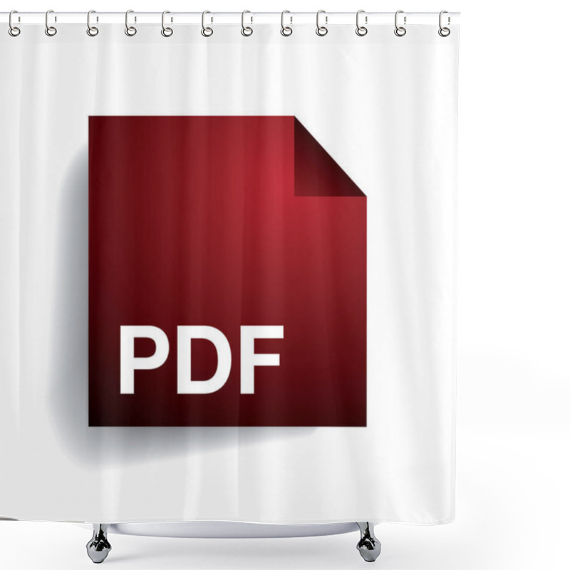 Personality  Pdf Folder Icon Shower Curtains