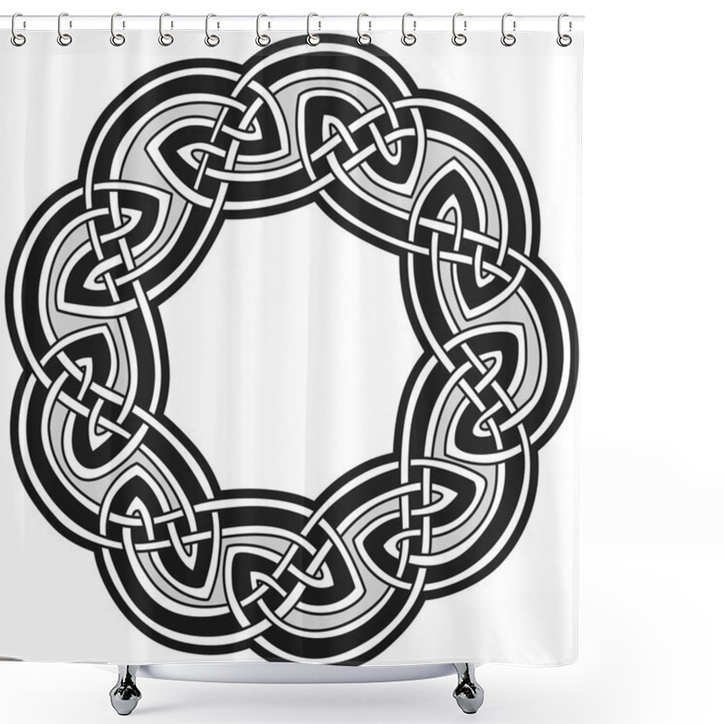 Personality  Celtic Vector Design Shower Curtains