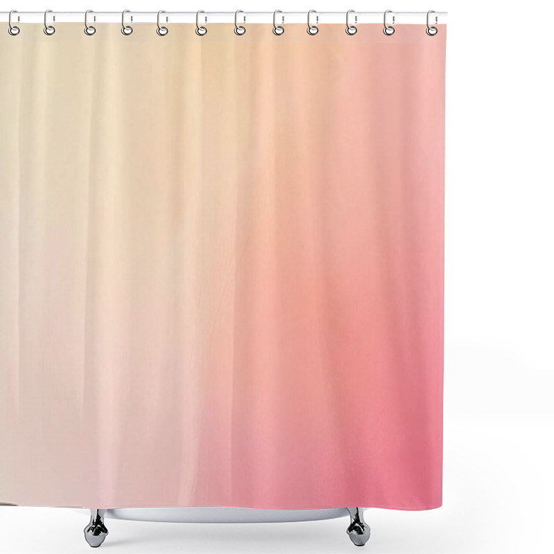 Personality  Soft Pink And Peach Gradient Minimalist Background Shower Curtains