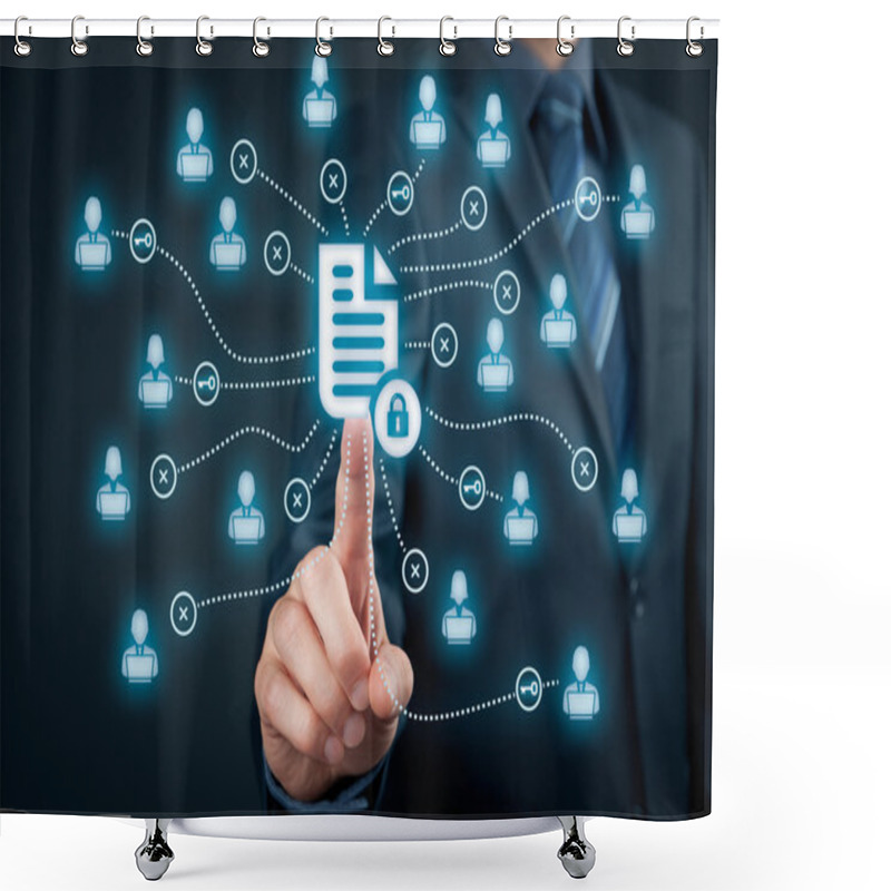 Personality  Data Management And Privacy Shower Curtains