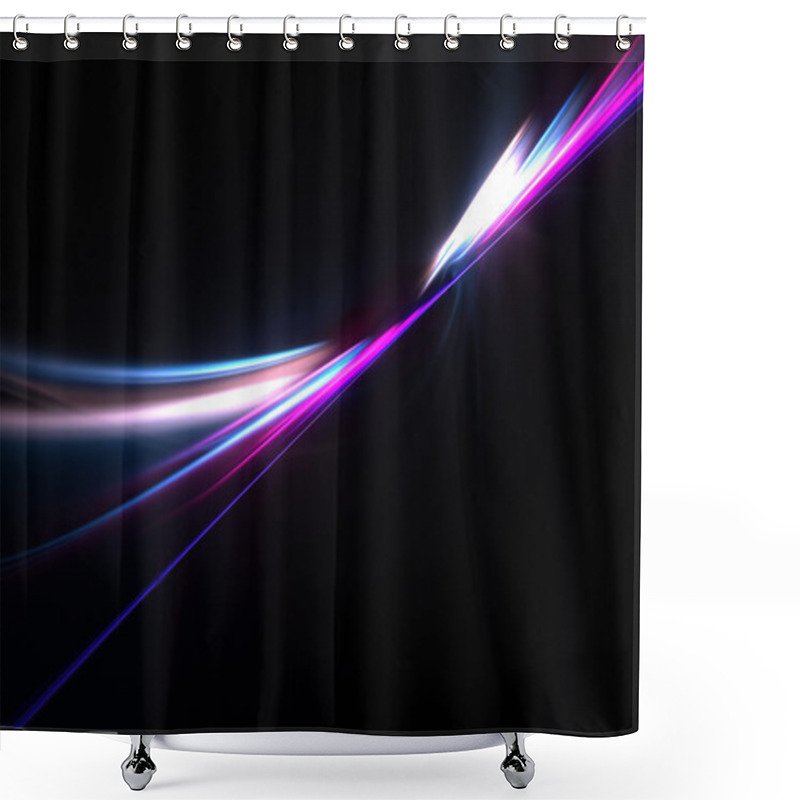 Personality  Funky Fractal Plasma Shower Curtains