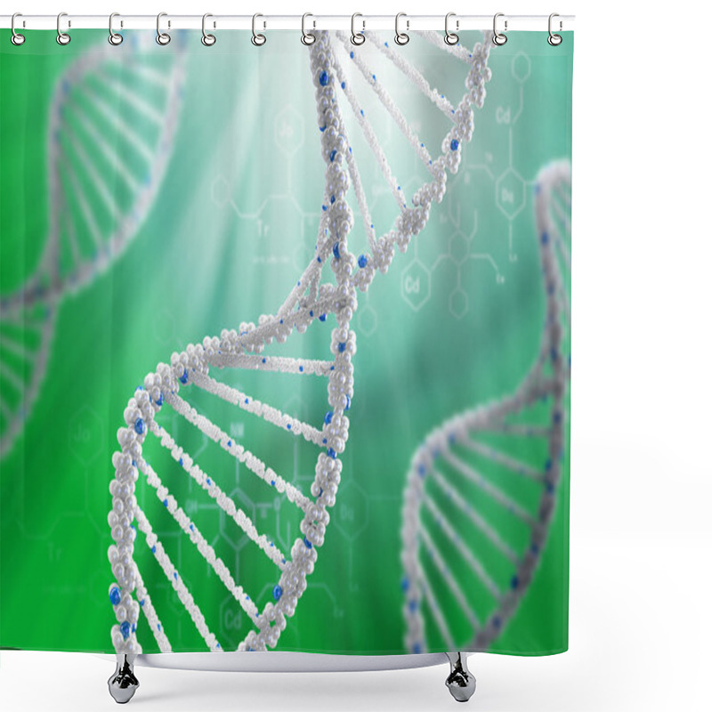 Personality  DNA Research Background Shower Curtains