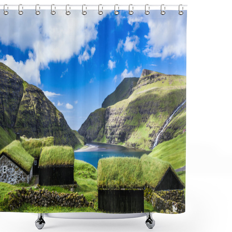 Personality  Village Of Saksun, Faroe Islands, Denmark Shower Curtains