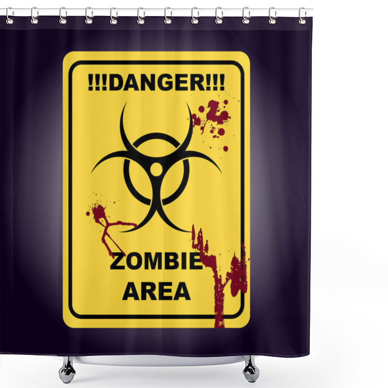 Personality  Sign Of Infected Area Shower Curtains