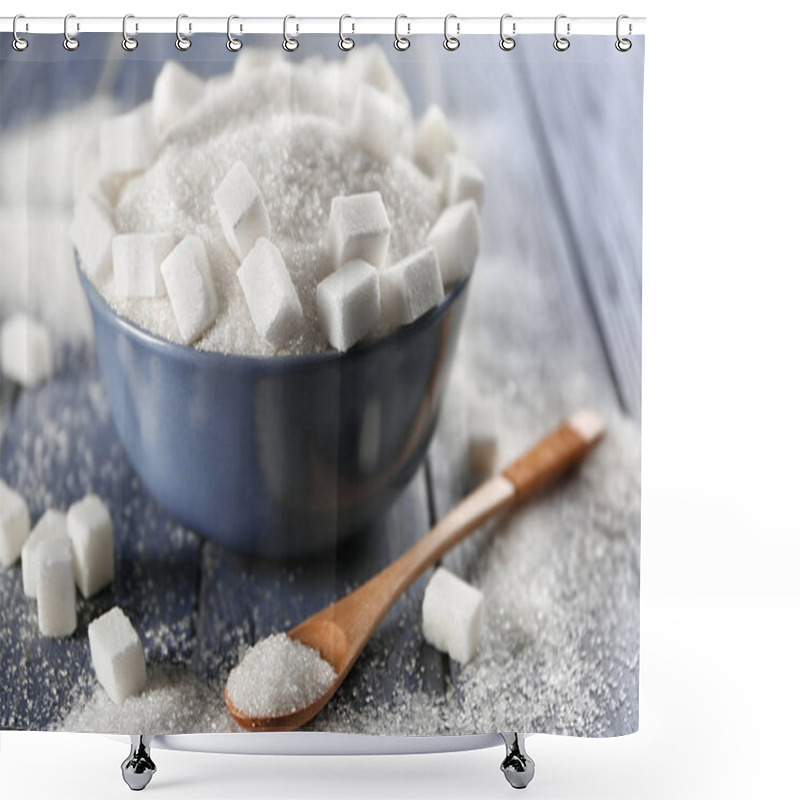 Personality  White Sand And Lump Sugar Shower Curtains