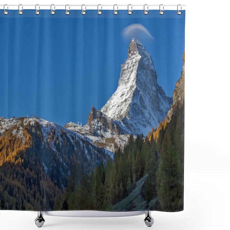 Personality  Amazing View Of Mount Matterhorn From Zermatt, Alps Shower Curtains