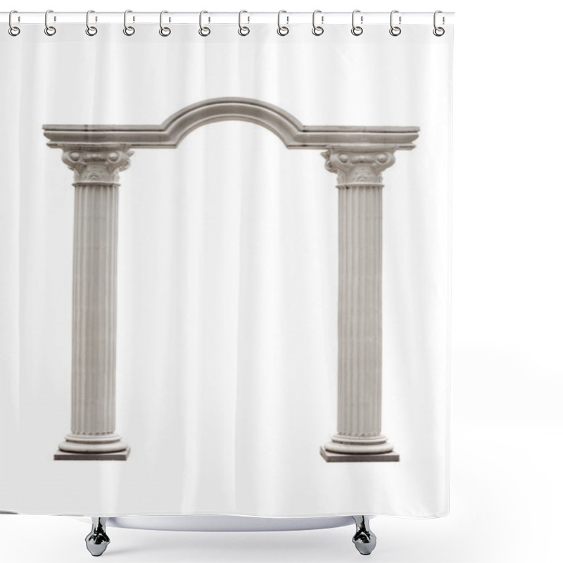 Personality  Columns And Arch Isolated Shower Curtains