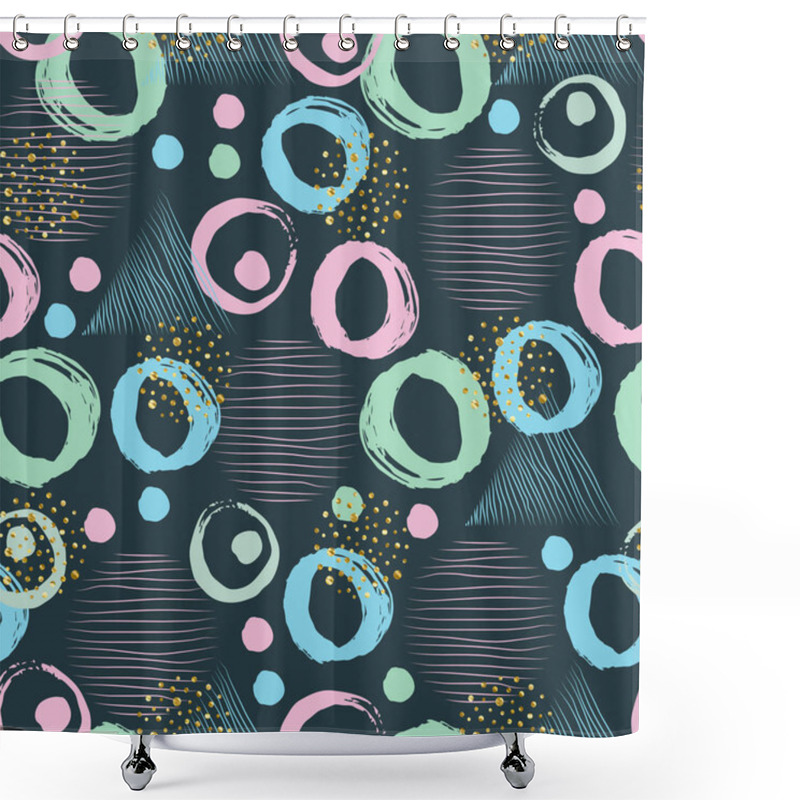 Personality  Abstract Geometric Seamless Pattern Shower Curtains