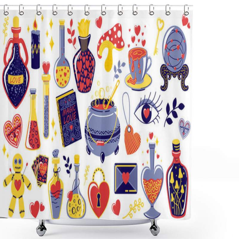 Personality  Love Potion. Magical Shower Curtains