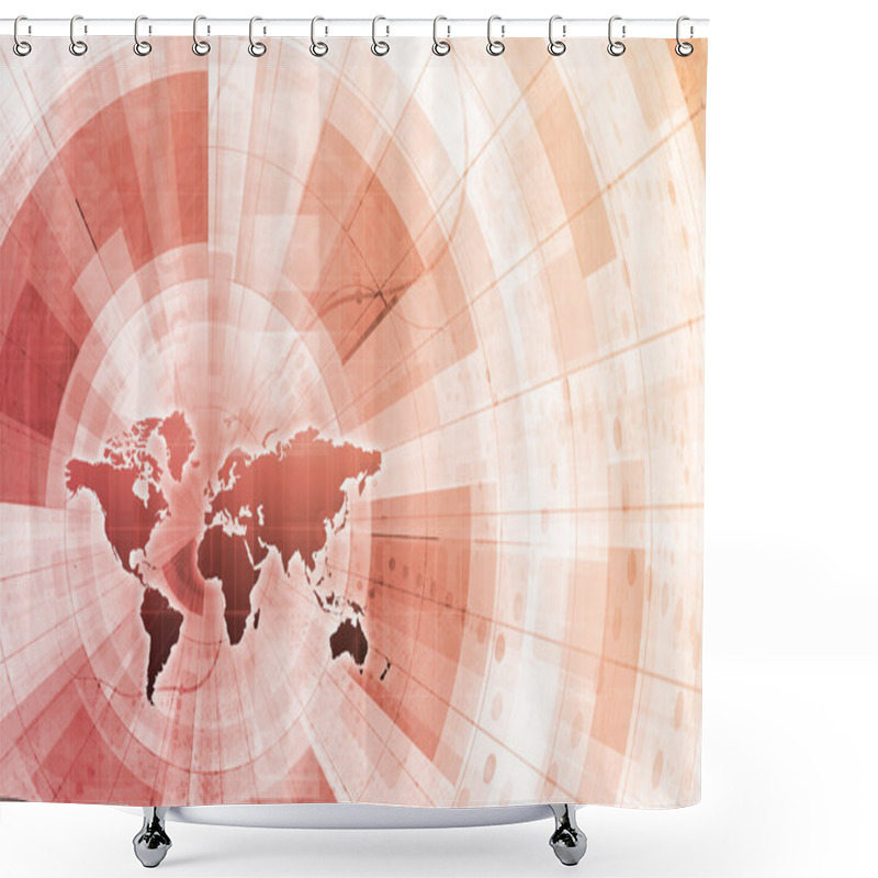 Personality  Supply Channel Coordination Shower Curtains