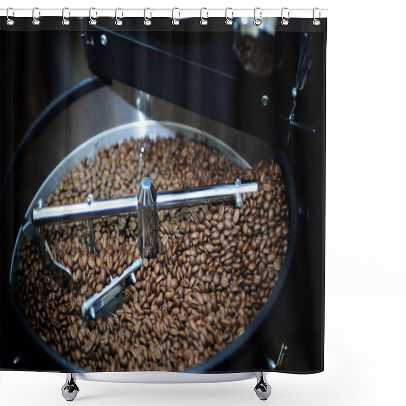 Personality  Machine For Roasting Coffee Shower Curtains