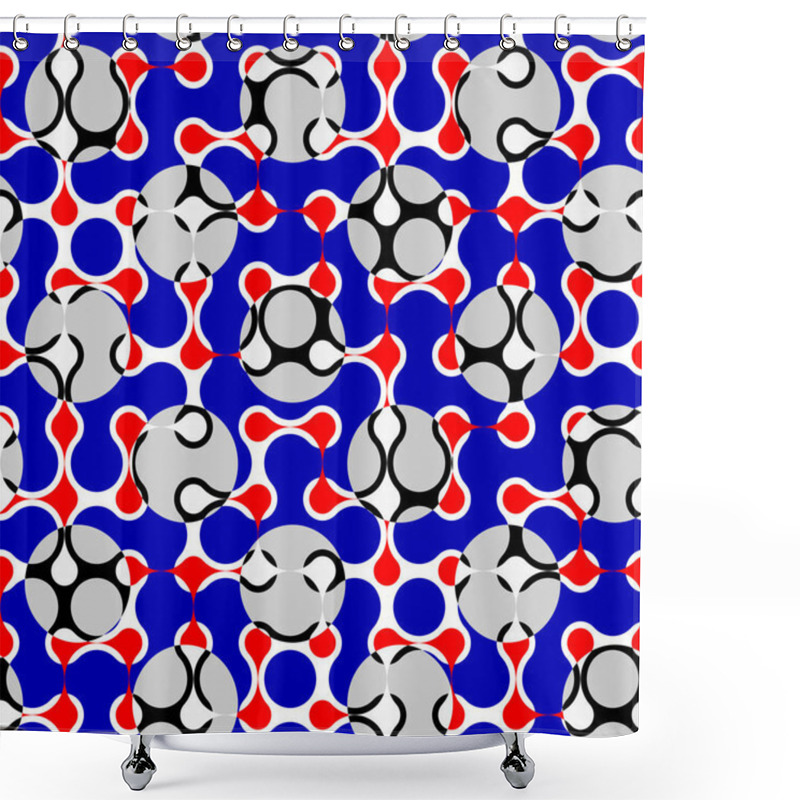 Personality  Classic Polka Dot Pattern In A Patchwork Collage Style. Shower Curtains