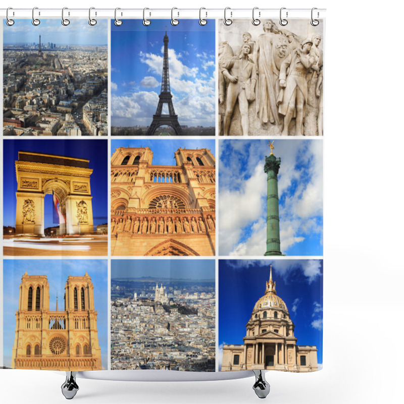 Personality  Impressions Of Paris Shower Curtains