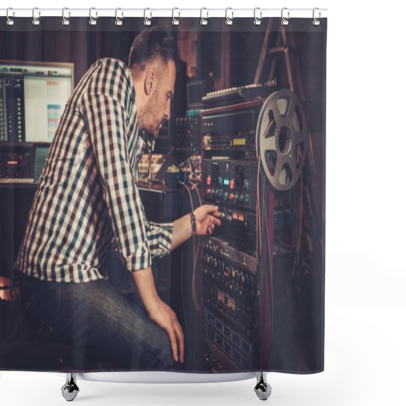 Personality  Sound Engineer Working  Shower Curtains