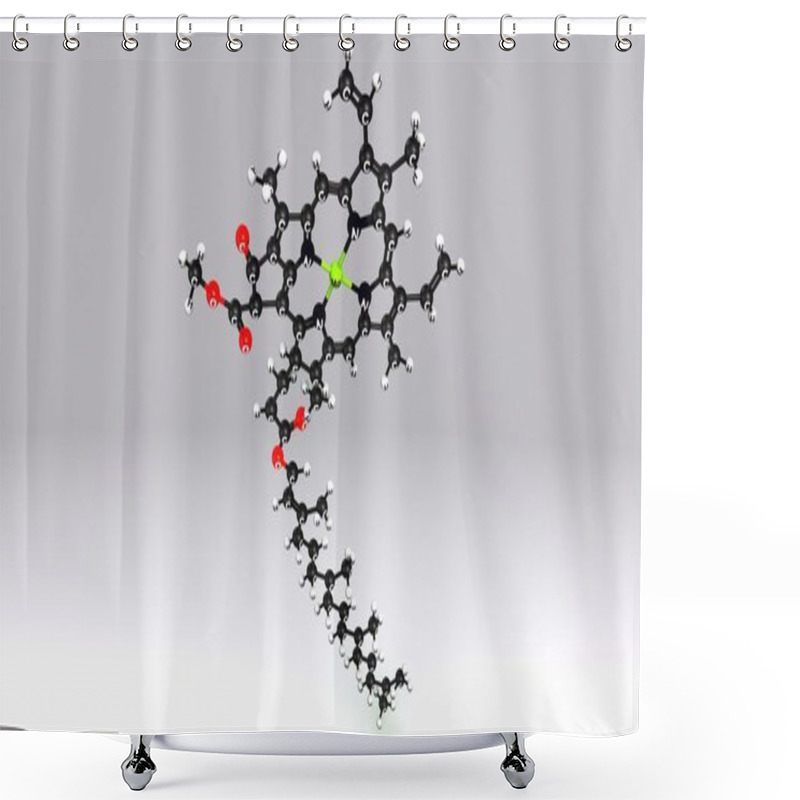 Personality  Chlorophyll A Molecular Structure Formula Shower Curtains