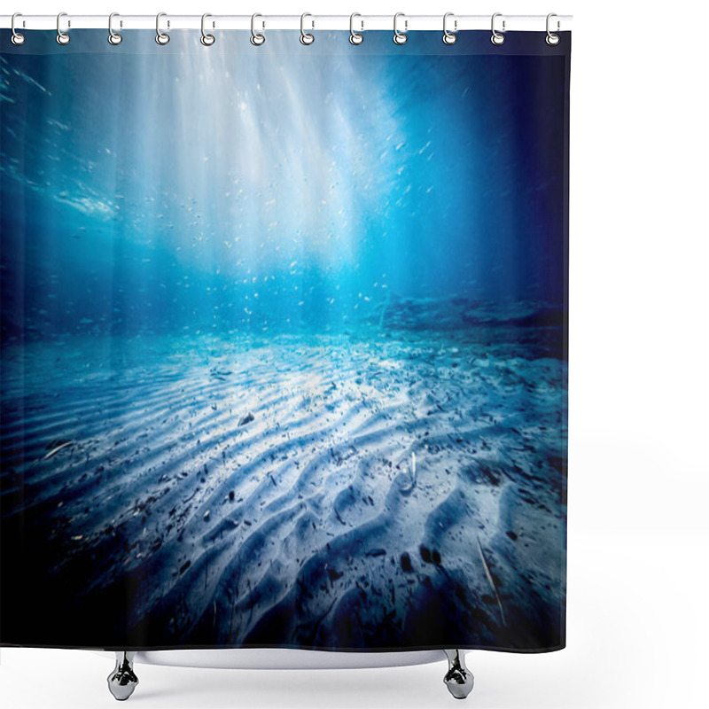 Personality  Underwater View Of The Seabed Shower Curtains