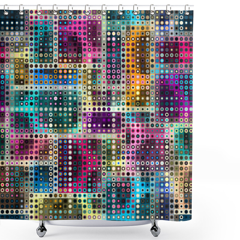 Personality  Geometric Abstract Pattern. Shower Curtains