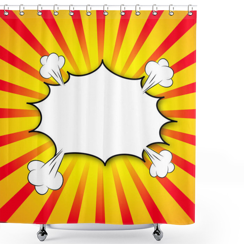 Personality  COMIC BOOK BANG Illustration Shower Curtains