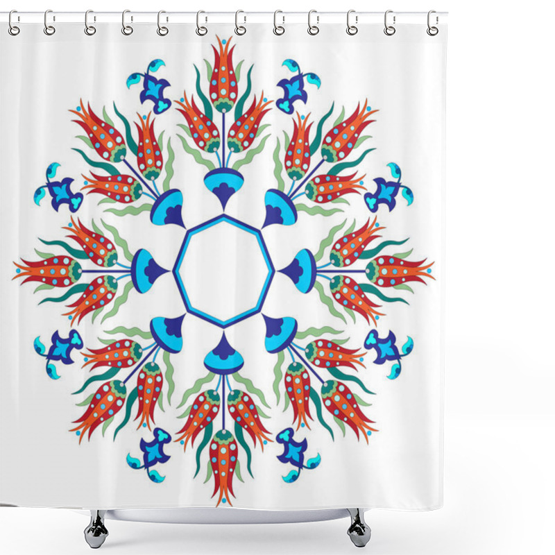 Personality  Flowers In The Ottoman Art Version Shower Curtains