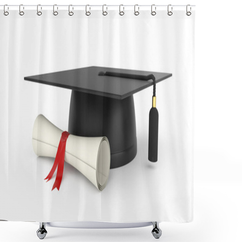 Personality  Graduation Cap Shower Curtains