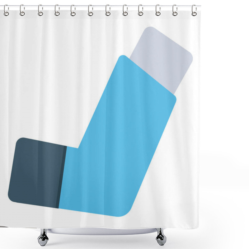 Personality  Respiratory Device, An Inhaler Shower Curtains