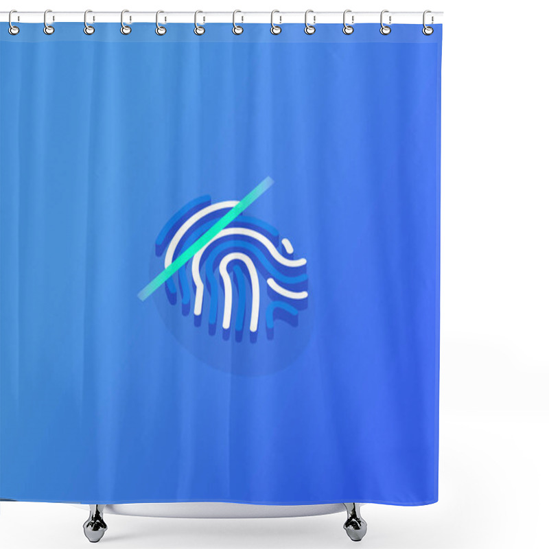 Personality  Isometric Business Security Concept. Shower Curtains