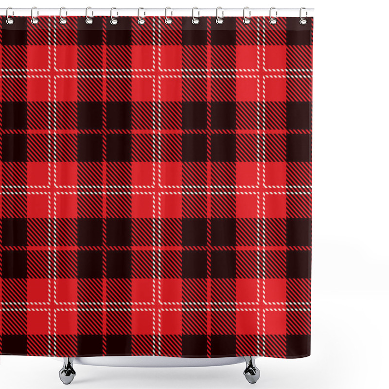 Personality  Seamless Tartan Pattern Shower Curtains