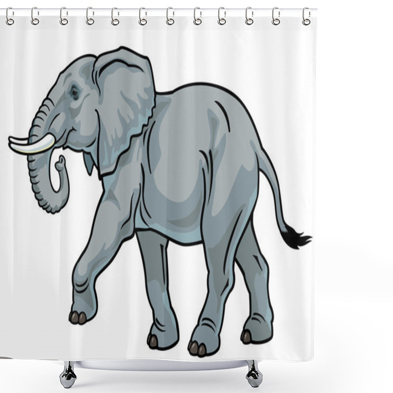 Personality  Elephant Shower Curtains