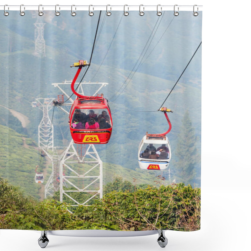 Personality  The Darjeeling Ropeway Shower Curtains