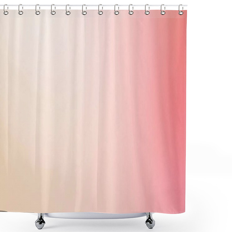 Personality  Soft Pink And Peach Gradient Minimalist Background Shower Curtains