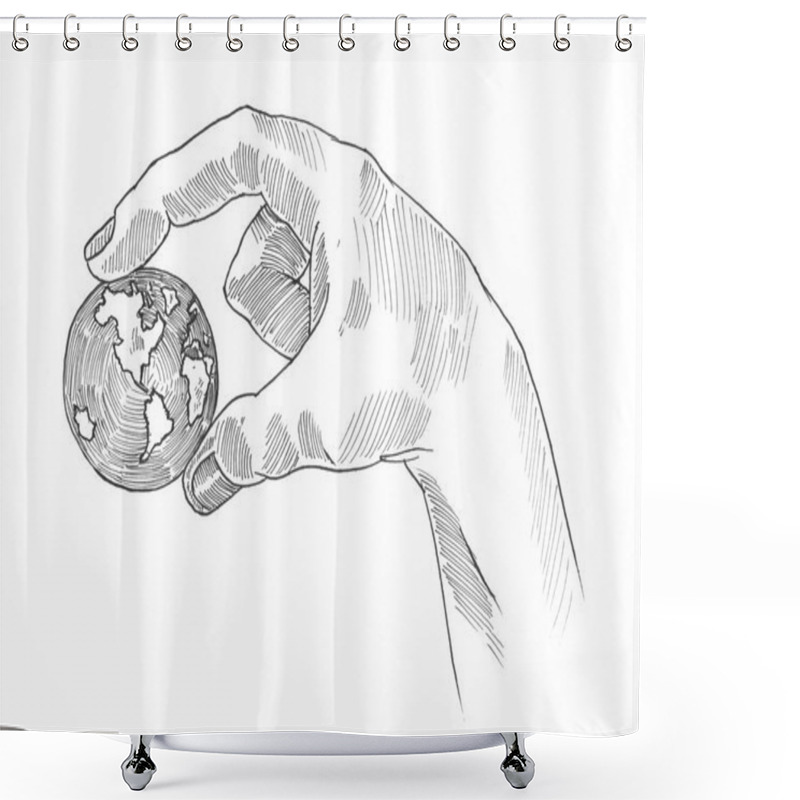 Personality  Painting Illustration Concept Shower Curtains