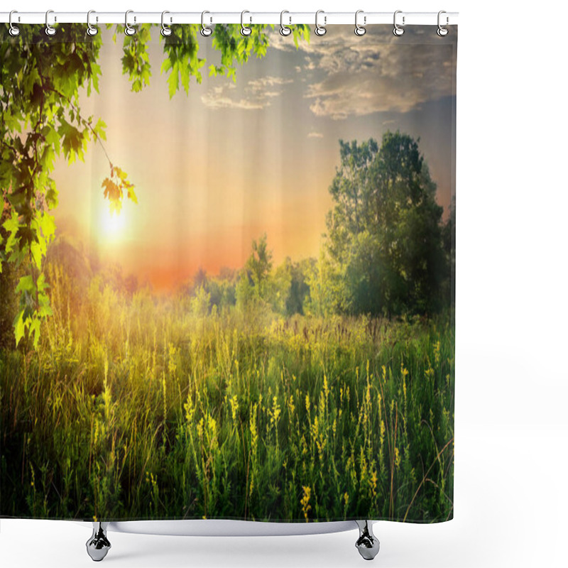 Personality  Summer Beautiful Sunset Shower Curtains