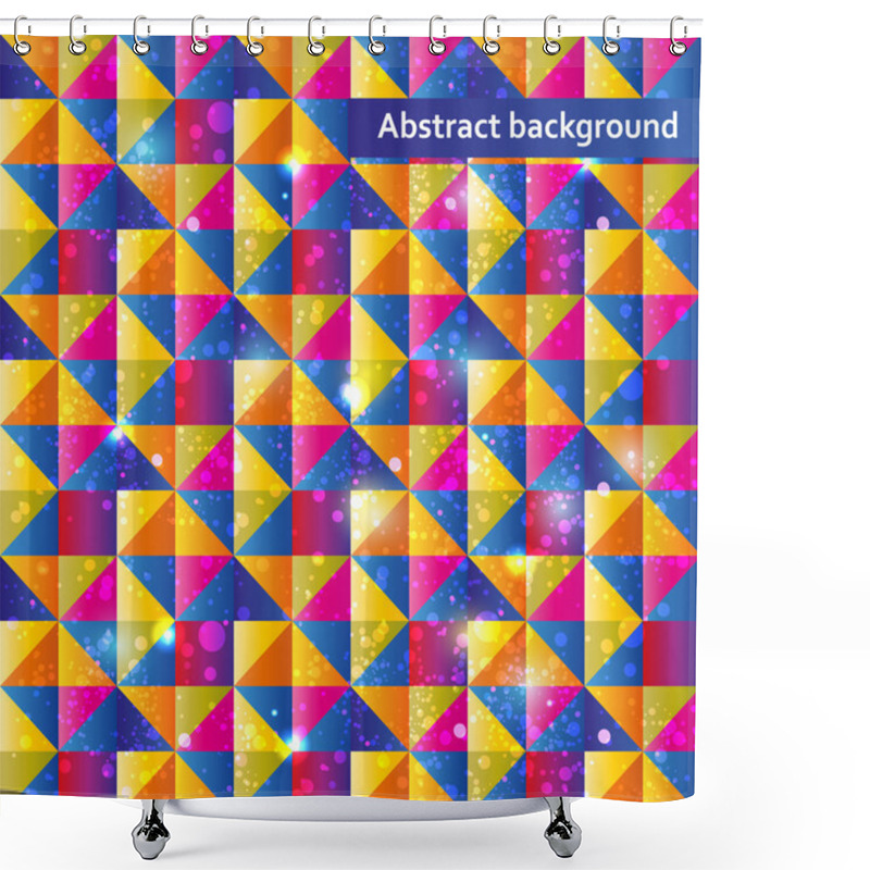 Personality  Abstract Vector Background Vector Illustration  Shower Curtains