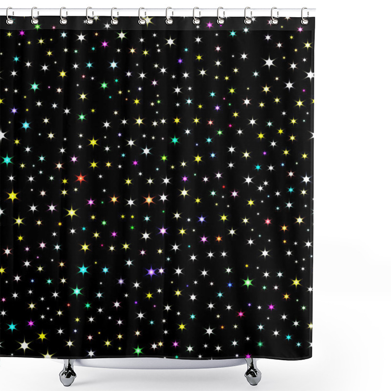 Personality  Space Background, Night Sky And Stars Shower Curtains