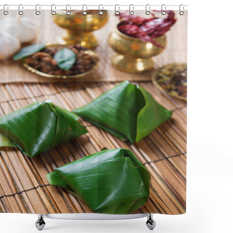 Personality  Popular Malaysia Food Nasi Lemak Shower Curtains