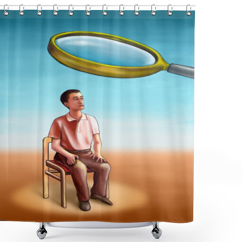 Personality  Investigation Shower Curtains