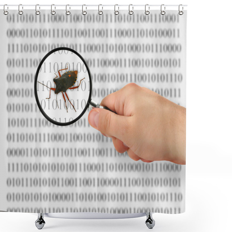 Personality  Concept Of Searching For A Bug Shower Curtains