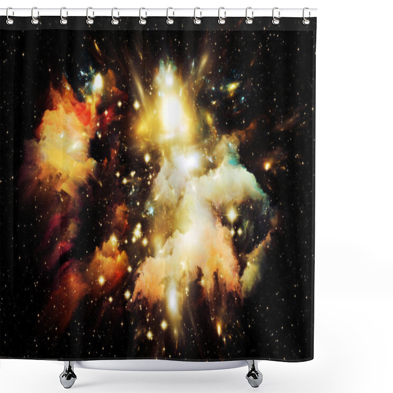 Personality  Virtual Orion Nebula Shower Curtains