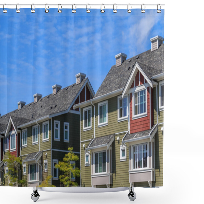 Personality  Apartment Buildings Shower Curtains