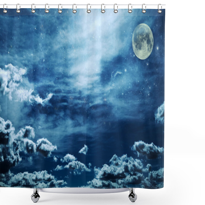 Personality  Night Sky With Stars Shower Curtains