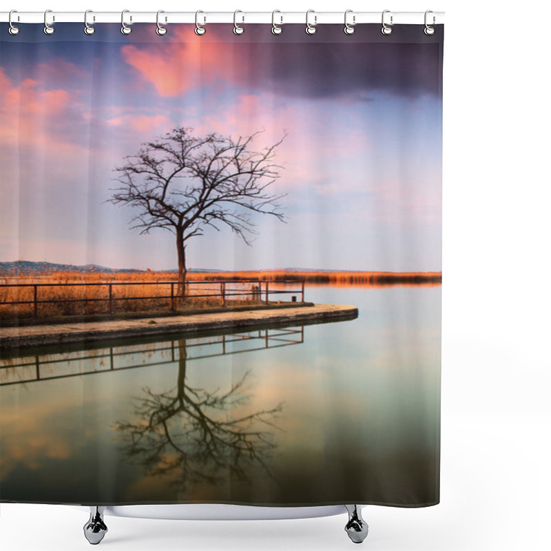 Personality  Amazing Lake Landscape Shower Curtains