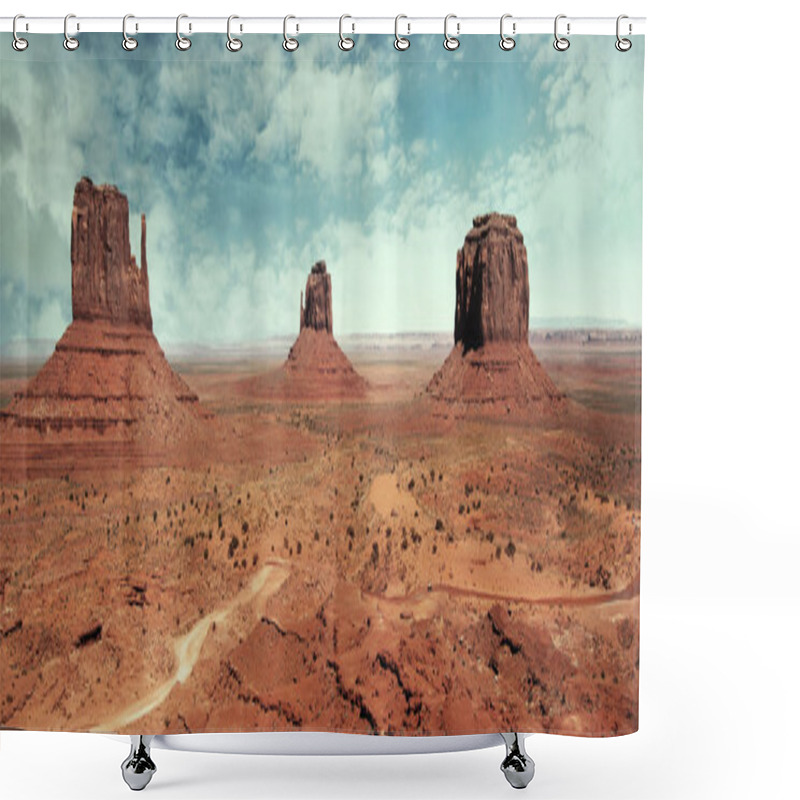 Personality  Landscape At Monument Valley Shower Curtains